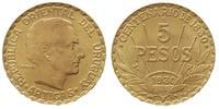 5 pesos 1930, złoto 8.50 g