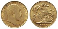 1/2 funta 1903, Londyn, złoto 3.99 g