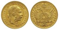 dukat 1887, Wiedeń, złoto 3.50 g