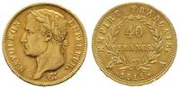 40 franków 1811/A, Paryż, złoto 12.84 g, Gadoury