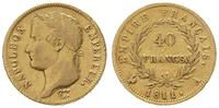 40 Franków 1811/A, Paryż, złoto 12.79 g, Firedbe