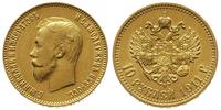 10 rubli 1911/EB, Petersburg, złoto 8.59 g