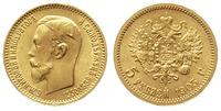 5 rubli 1903/AP, Petersburg, złoto 4.29 g