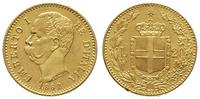 20 lirów 1882/R, Rzym, złoto 6.44 g