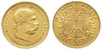 20 koron 1900, Wiedeń, złoto 6.76 g, nad głową u