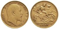 1/2 funta 1907, złoto 3.93 g, Fr. 401