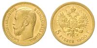 5 rubli 1900 / FZ, Petersburg, złoto 4.29 g, Kaz