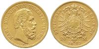 20 marek 1873/F, Stuttgart, złoto 7.92 g, Jaeger