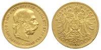 10 koron 1905, Wiedeń, złoto 3.36 g, bardzo ładn