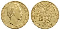 20 marek 1874, Monachium, złoto 7.93 g, Jaeger 1
