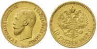 10 rubli 1902/AP, Petersburg, złoto 8.59 g