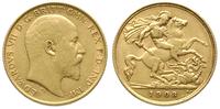 1/2 funta 1908, złoto 3.96 g