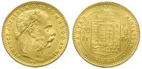 20 franków = 8 forintów 1886, Kremnica, złoto 6.