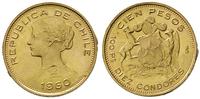 10 pesos 1960, złoto 20.34 g, piękne