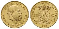 10 guldenów 1875, Utrecht, złoto 6.72 g, piękne