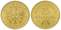 25 szylingów 1931, złoto 5.87 g, piękne