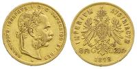 8 florenów = 20 forintów 1878, Wiedeń, złoto 6.4