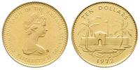 10 dolarów 1972, Rw: Fortyfikacje, złoto próby "