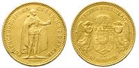 10 koron 1901/KB, Kremnica, złoto 3.37 g