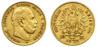 10 marek 1872/B, Hanower, złoto 3.95 g, Jaeger 2