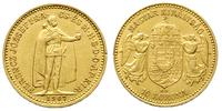 10 koron 1907/KB, Kremnica, złoto 3.39 g