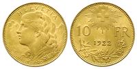 10 franków 1922, złoto 3.24 g