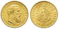 20 marek 1888/A, Berlin, złoto 7.95 g, ładne, Ja