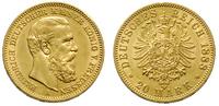 20 marek 1888/A, Berlin, złoto 7.94 g, ładne, J.