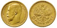 15 rubli 1897, Petersburg, złoto 12.89 g, stempe