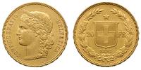 20 franków 1891, Berno, złoto 6,45 g, Fr. 495