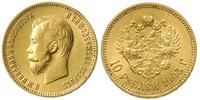 10 rubli 1903, Petersburg, złoto 8.60 g, piękne,