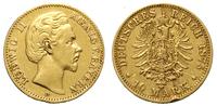 10 marek 1875/D, Monachium, złoto 3.92 g, uszkod