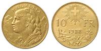 10 franków 1922/B, Berno, złoto 3.22 g