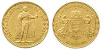 10 koron 1910/KB, Kremnica, złoto 3.38 g