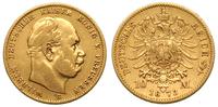 10 marek 1873 B, Hanower, złoto 3.91 g, J. 242