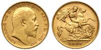 1/2 funta 1908, złoto '916' 3.98 g