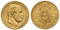 10 marek 1874 C, Frankfurt, złoto 3.91 g, J. 245