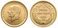 100 piastrów (kurusz) 1969, złoto "916" 7.23 g, 