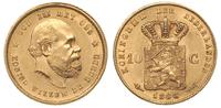 10 guldenów 1888, Utrecht, złoto 6.72 g, rzadki 