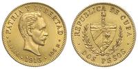 2 peso 1916, Filadelfia, Jose Marti, złoto 3.33 