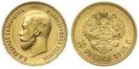 10 rubli 1903/AR, Petersburg, złoto 8.59 g