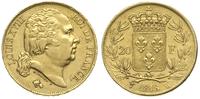 20 franków 1818/W, Lille, złoto 6.42 g