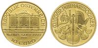 10 euro 2002, Filharmonia Wiedeńska, złoto 3.10 