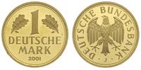 1 marka 2001 / J, Hamburg, złoto 11.98 g próby 9