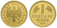 1 marka w złocie 2001 / J, Hamburg, złoto 11.99 