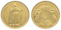 10 koron 1908/KB, Kremnica, złoto, 3.38 g, '900'