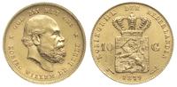 10 guldenów 1879, Utrecht, złoto 6.71 g, na rewe