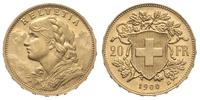 20 franków 1900/B, Berno, złoto 6.45 g, Friedber