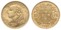 20 franków 1927/B, Berno, złoto 6.45 g, Friedber