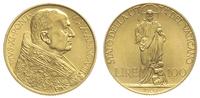 100 lirów 1929, złoto 8.79 g, rzadkie, Friedberg